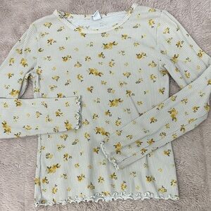 Girls Floral Long Sleeve